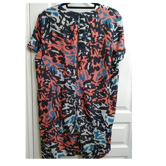 MAMAS&PAPAS GLOSSY SHIRT DRESS ABSTRACT PRINT (US 12) - Picture 2 of 4